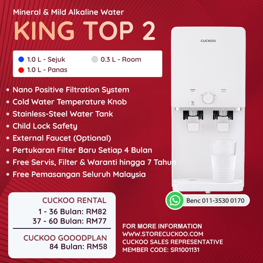 Cuckoo King Top 2 Water Purifier | Cuckoo Malaysia